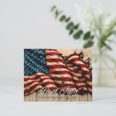 ヴィンテージアメリカ国旗アート 4th of July (スタンド正面)