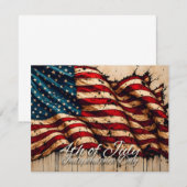 ヴィンテージアメリカ国旗アート 4th of July (正面/裏面)