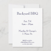 ヴィンテージアメリカ国旗カスタムパーティー招待状 招待状 (裏面)