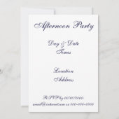 ヴィンテージアメリカ国旗カスタムパーティ招待状 招待状 (裏面)