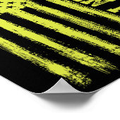 ヴィンテージアメリカ国旗カトリック初アメリカ教皇 ポスター (角)