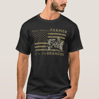 ヴィンテージアメリカ国旗バイデン氏アンチジョーク自由主義の Tシャツ