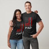 ヴィンテージアメリカ国旗パップマン神話の伝説父の Tシャツ (ユニセックス)