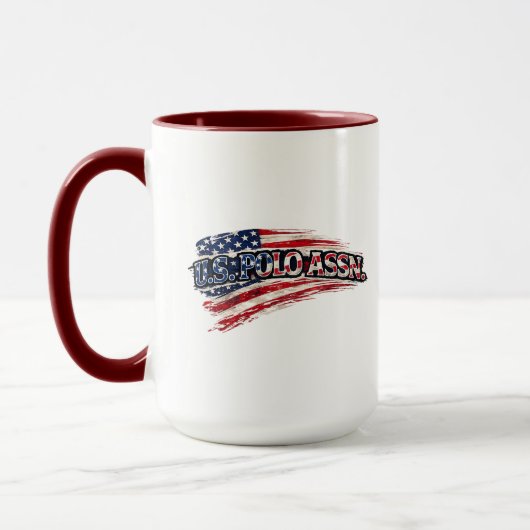 ヴィンテージアメリカ国旗マグカップ マグカップ (左)