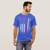 ヴィンテージアメリカ国旗自豪な透析看護師 Tシャツ (正面フル)