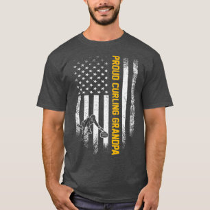 ヴィンテージアメリカ国旗誇りを持ったカーリンググランドパ Tシャツ