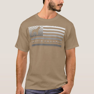 ヴィンテージアメリカ国旗誇りを持ったロットワイラーグランマロッティS Tシャツ