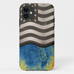 ヴィンテージアメリカ国旗05 iPhone 11 ケース