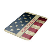 ヴィンテージアメリカ国旗7月4日パーティー バスマット (アングル)