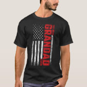 ヴィンテージアメリカ国旗 おじいちゃん最高のじいちゃん Tシャツ (正面)