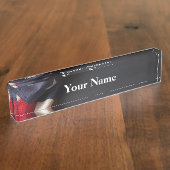 ヴィンテージアメリカ国旗 デスクネームプレート (側面)