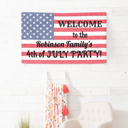 ヴィンテージアメリカ国旗 バルアップ効果 横断幕 (インサイチュ)