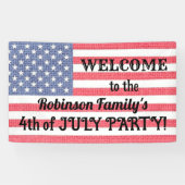 ヴィンテージアメリカ国旗 バルアップ効果 横断幕 (横)