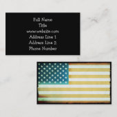 ヴィンテージアメリカ国旗 名刺 (正面/裏面)