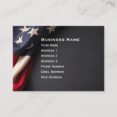 ヴィンテージアメリカ国旗 名刺 (正面)