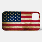 ヴィンテージアメリカ国旗 Case-Mate iPhoneケース (裏面 (横))