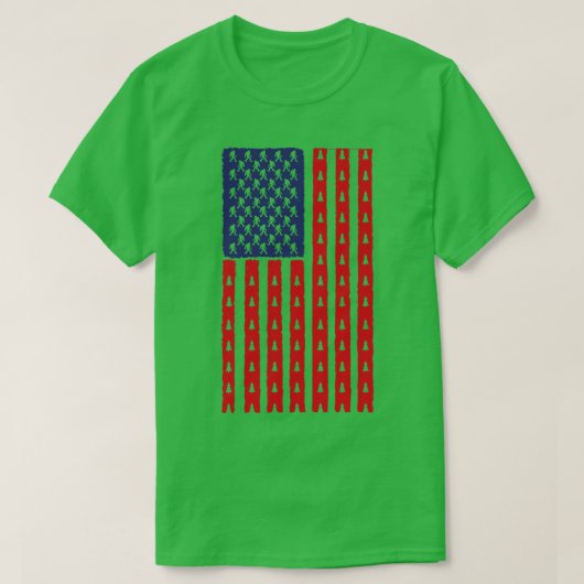 ヴィンテージアメリカ国旗 Tシャツ (デザイン正面)