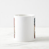 ヴィンテージアメリカ国旗Dwight Yoakam Legend.png コーヒーマグカップ (中央)