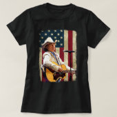 ヴィンテージアメリカ国旗Dwight Yoakam Legend.png Tシャツ (デザイン正面)