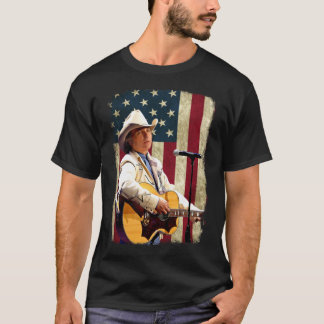 ヴィンテージアメリカ国旗Dwight Yoakam Legend.png Tシャツ