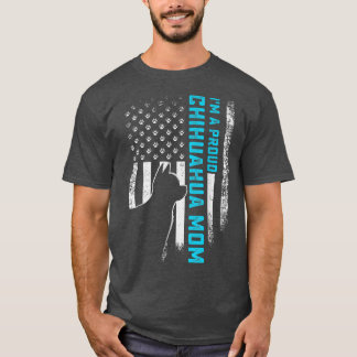 ヴィンテージアメリカ国旗Im誇りを持ったチワフアドッグ Tシャツ