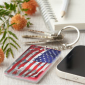 ヴィンテージアメリカ国旗Thunder_Cove キーホルダー (正面右)