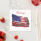 ヴィンテージアメリカ国旗Thunder_Cove スタンダードカクテルナプキン (インサイチュ)