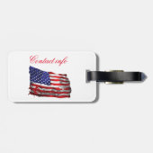 ヴィンテージアメリカ国旗Thunder_Cove ラゲッジタグ (裏面横)