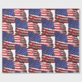 ヴィンテージアメリカ国旗Thunder_Cove ラッピングペーパー (フラット)