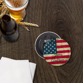 ヴィンテージアメリカ国旗USA愛国的モノグラム 栓抜き