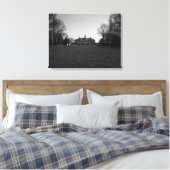 ヴィンテージアメリカ山バーノンジョージワシントンハウス キャンバスプリント (インサイチュ (寝室))