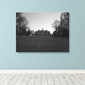 ヴィンテージアメリカ山バーノンジョージワシントンハウス キャンバスプリント (インサイチュ (ウッドフロア))