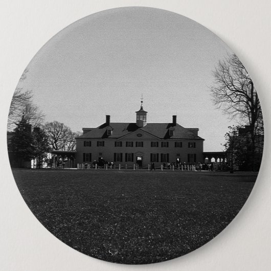 ヴィンテージアメリカ山バーノンジョージワシントンハウス 缶バッジ (正面)