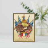 ヴィンテージアメリカ愛国的軍隊はがき ポストカード (スタンド正面)