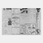 ヴィンテージアメリカ新聞アンティーク広告 ラッピングペーパーシート (正面3)