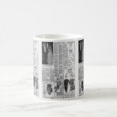 ヴィンテージアメリカ新聞ケネディ1963 コーヒーマグカップ (中央)