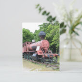 ヴィンテージアメリカ蒸気機関車 ポストカード (スタンド正面)