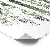 ヴィンテージアメリカ迷彩柄誇りを持った国旗Hockey Grandpa Si ポスター (角)