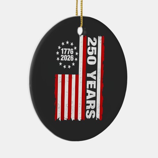 ヴィンテージアメリカ100周年記念250周年 セラミックオーナメント (右)