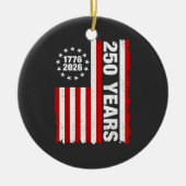 ヴィンテージアメリカ100周年記念250周年 セラミックオーナメント (正面)