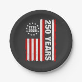 ヴィンテージアメリカ100周年記念250周年 ペーパープレート (正面)