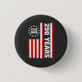 ヴィンテージアメリカ100周年記念250周年 缶バッジ (正面)