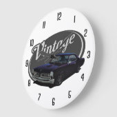 ヴィンテージアメリカGTOの筋肉 ラージ壁時計 (傾斜)