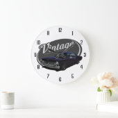 ヴィンテージアメリカGTOの筋肉 ラージ壁時計 (ホーム)