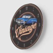 ヴィンテージアメリクラシックカのエルカミーノラージクロック ラージ壁時計 (傾斜)