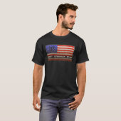 ヴィンテージアメリ最高のカ国国旗父の Tシャツ (正面フル)