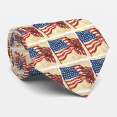 ヴィンテージアメリ絵画カ国旗のネクタイ ネクタイ (ロール)