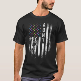 ヴィンテージアメリ誇りを持ったカ国旗ボーリング叔母ボウリングをする人、 クリケットの投手Si Tシャツ