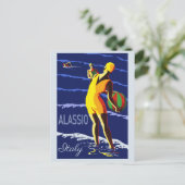 ヴィンテージアラシオイタリアイタリアン旅行 ポストカード (スタンド正面)