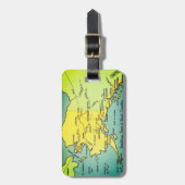 ヴィンテージアラスカの地図 – ベーリング海峡、ノーム、バロー ラゲッジタグ (正面縦)